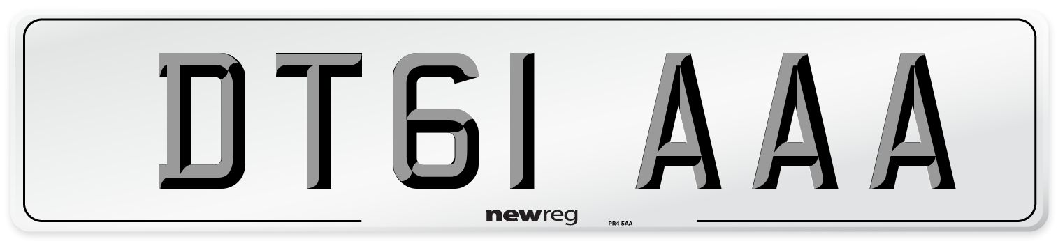 DT61 AAA Number Plate from New Reg